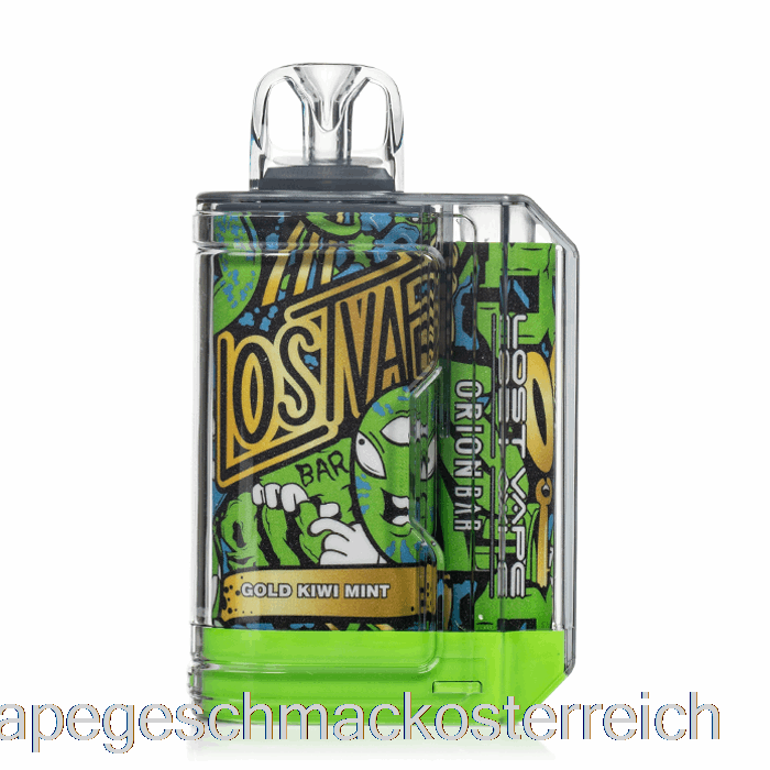 Lost Vape Orion Bar 7500 Einweg Gold Kiwi Mint Vape Geschmack